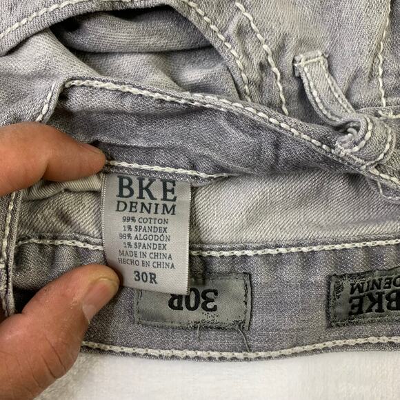 BKE Mens Carter Gray Cotton Jeans Size 30x31 Jeans Style# ABM20031 - Picture 4 of 9